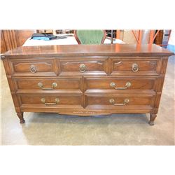 DIXIE 7 DRAWER DRESSER WITH MIRROR
