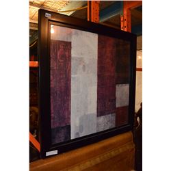 LARGE FRAMED ABSTRACT PRINT