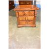 Image 2 : PINE QUEENSIZE BEDFRAME AND NIGHTSTAND BY LEA FURNITURE PEOPLE