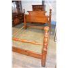 Image 4 : PINE QUEENSIZE BEDFRAME AND NIGHTSTAND BY LEA FURNITURE PEOPLE