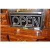 Image 1 : GREEN FLOURESCENT OPEN SIGN
