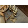 Image 3 : BENTWOOD CHILDS HIGHCHAIR AND BRASS COMPANION SET