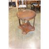 Image 1 : ROUND GLASSTOP ENDTABLE