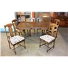 Image 1 : PEPPLAR BROTHERS COMPANY DINING TABLE AND SIX CHAIRS