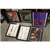 Image 1 : LOT OF MUSIC THEMED FRAMED PRINTS