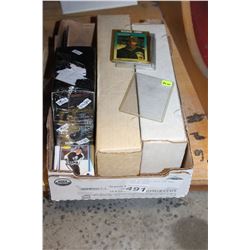 TRAY OF SPORTS CARDS AND XMEN TRADING CARDS