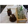 Image 1 : CRATE OV VINTAGE POP BOTTLES AND TWO UNUSUAL BROWN INSULATORS