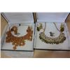 Image 1 : TWO CASED NECKLACE AND EARRING SETS