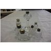 Image 1 : CRYSTAL AND STERLING WITH MOTHER OF PERAL TOPS SALT AND PEPPERS