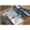 Image 2 : BOX OF ELECTRONICS AND SIMPSONS CLOCK