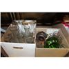 Image 1 : THREE BOXES OF HOUSEHOLD AND FLOWER VASES