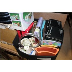 PRESSURE COOKER BLENDER AND BOX OF ESTATE GOODS