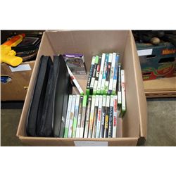 BOX OF XBOX 360 GAMES