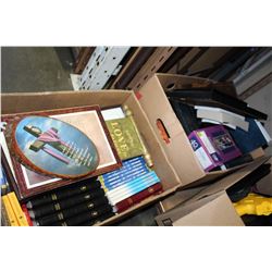 TWO BOXES OF BIBLES