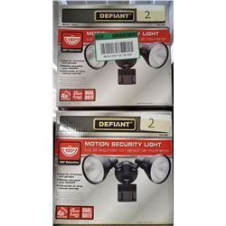 Two Defiant Motion Security Lights.