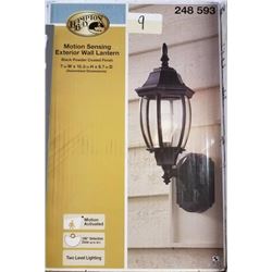 Hamption Bay Motion Sensing Exterior Wall Lantern.