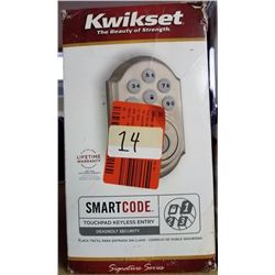 Kwikset SmartCode Touchpad Keyless Entry. Deadbolt Security