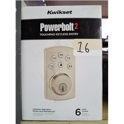 Kwikset Powerbolt2.Touchpad Keyless Entry.