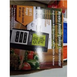 Flat of Wireless Remote Cooking Thermometer, Chamberlin Programmable Garage door Lock, Bessy Multi-p