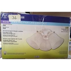 Hampton Bay 3-Light Vanity Fixture & Ceiling Fan LED Light Kit.