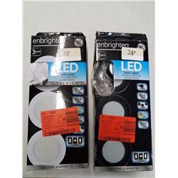 Two 3 packs- Enbrighten LED Puck Lights (6 in Total)