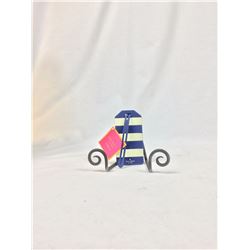 kate spade new york Navy Rugby Stripe Luggage Tag