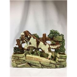 McCoy Hunting Dog with Bird Planter