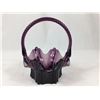 Amethyst Glass Basket