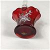 Image 2 : Mosser Glass Handpainted Signed Red Glass Basket