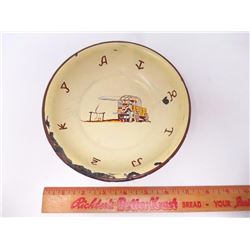 Cowboy Enamelware Bowl and Plate