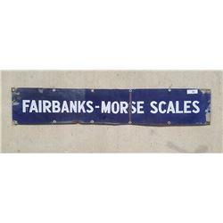 Large FAIRBANKS-MORSE SCALES Sign