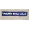 Image 1 : Large FAIRBANKS-MORSE SCALES Sign