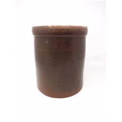 Small Brown Stoneware Crock