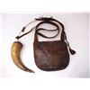 Image 1 : Antique Hunting Pouch and Powder Horn