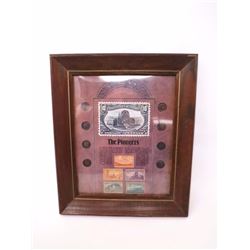 3 Frames of Money and Stamps