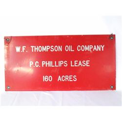 WF Thompson Oil Company PC Phillips Lease 160 Acre