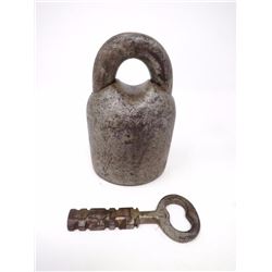 Antique Iron Paddlock