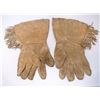 Image 2 : Pair of Very Large Buckskin Gauntlets