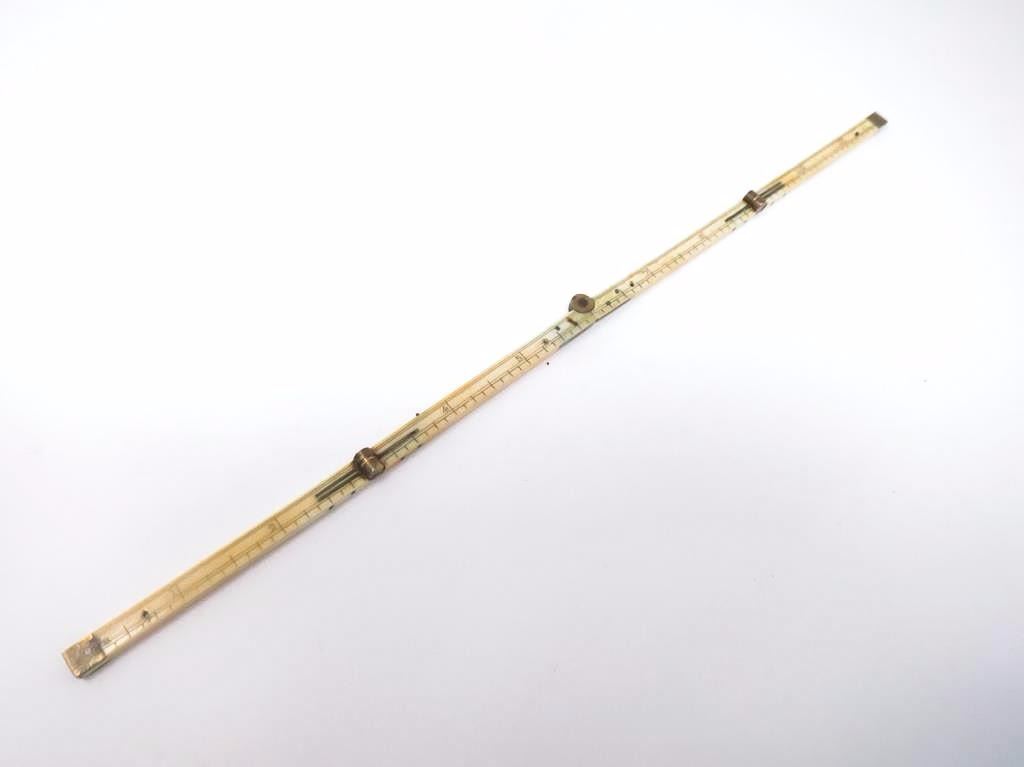 Very Fine Ivory Folding Ruler