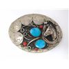 Image 1 : Belt Buck Nickel w/ Buffalo Nickels and Turquoise