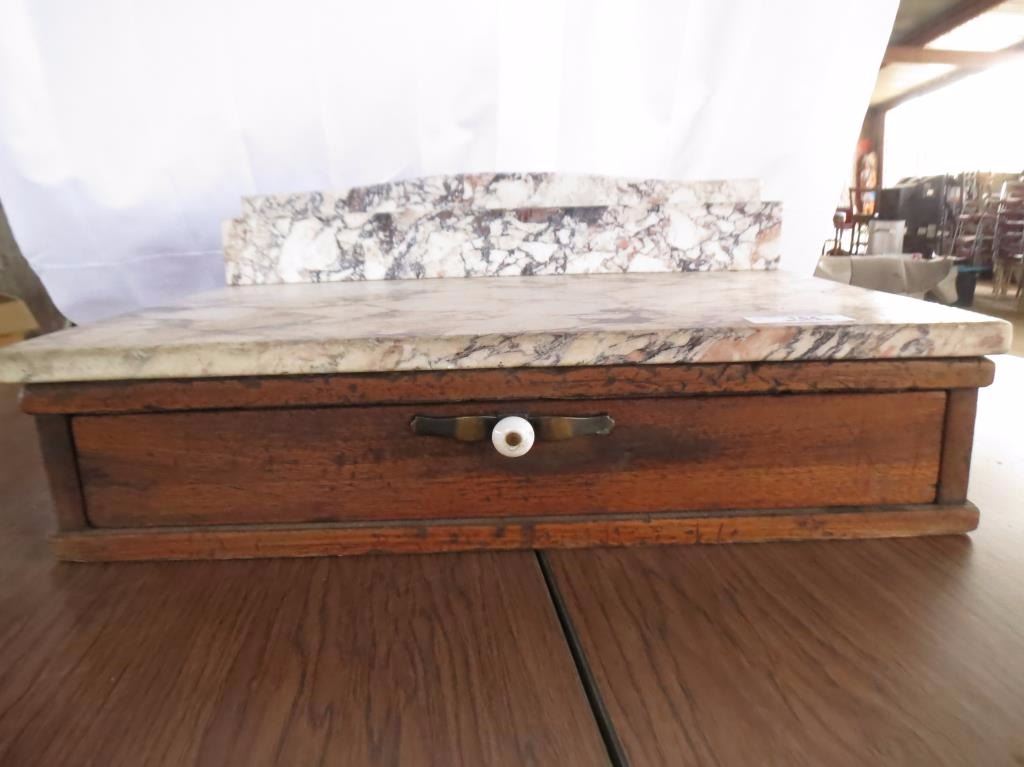 Marble Top Wooden Cash Drawer