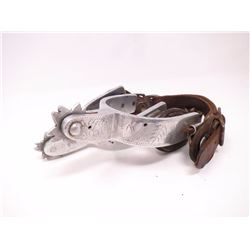 Bronc Riding Spurs 1 In Pair of Crockett Bronc Rider's Spurs