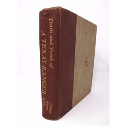 Trails and Trials of A Texas Ranger Book