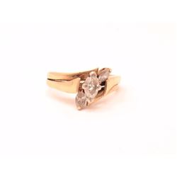 14kt Gold Diamond Ring Size 7 1/4   .50 ct