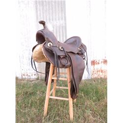 Old "A" Fork High Back Saddle