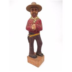 Wooden Cowboy Figure
