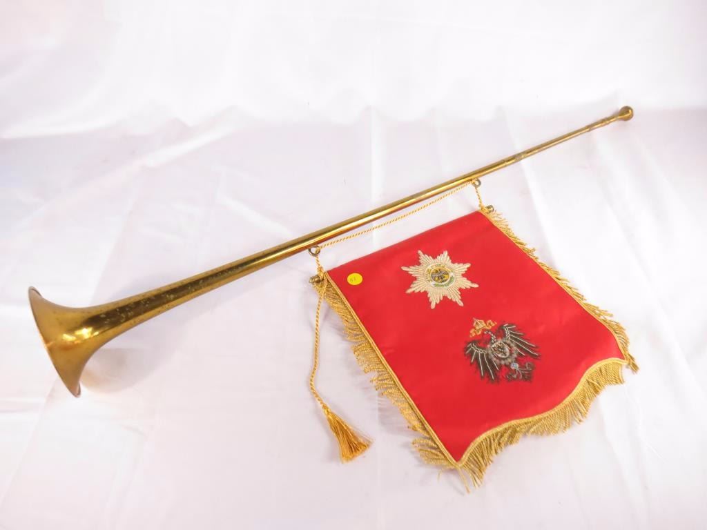 Long Brass Horn "Fanfare Trumpet"