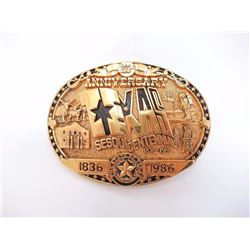 1986 Sesquicentennial Texas Anniversary Buckle