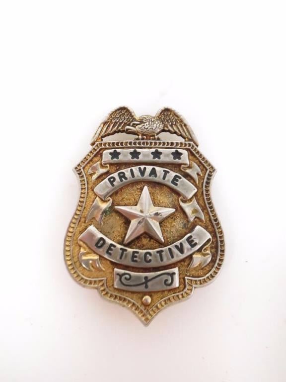 Private Detective Badge Pin