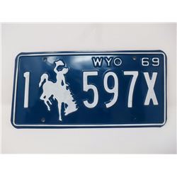Wyoming Licensee Plate